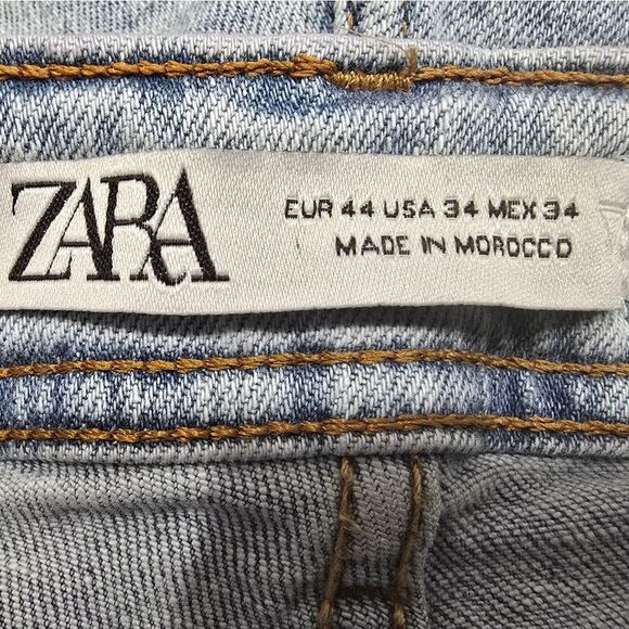 Zara Blue Skinny Jeans Classic Denim - Picture 3 of 3